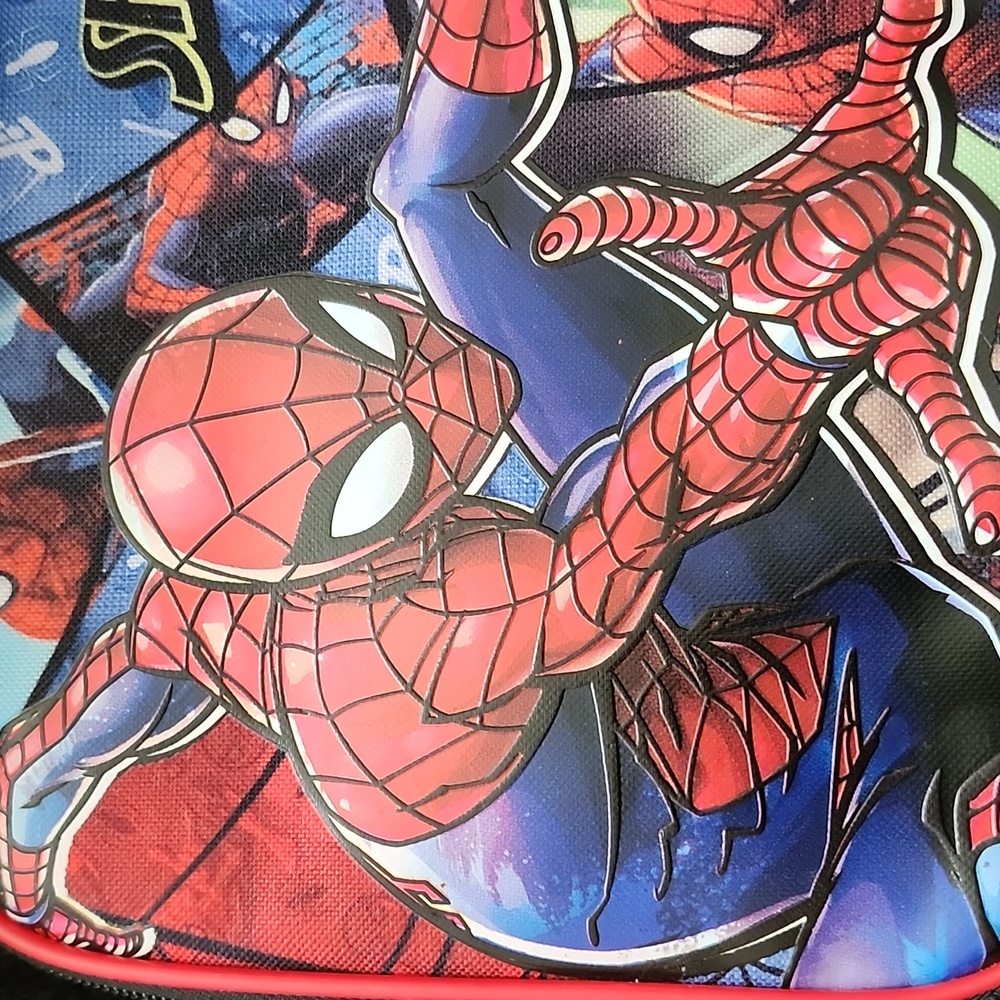 Spider-Man Backpack & Lunchbox Set;Black/Red/Blue - Picture 6 of 12
